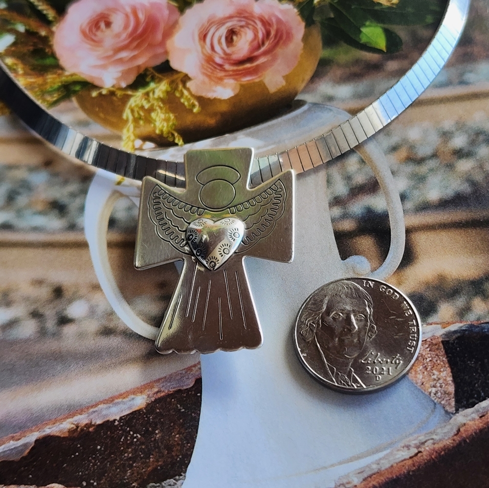 Carolyn Pollack Relios 925 Sterling Silver Round Pendant & Brooch